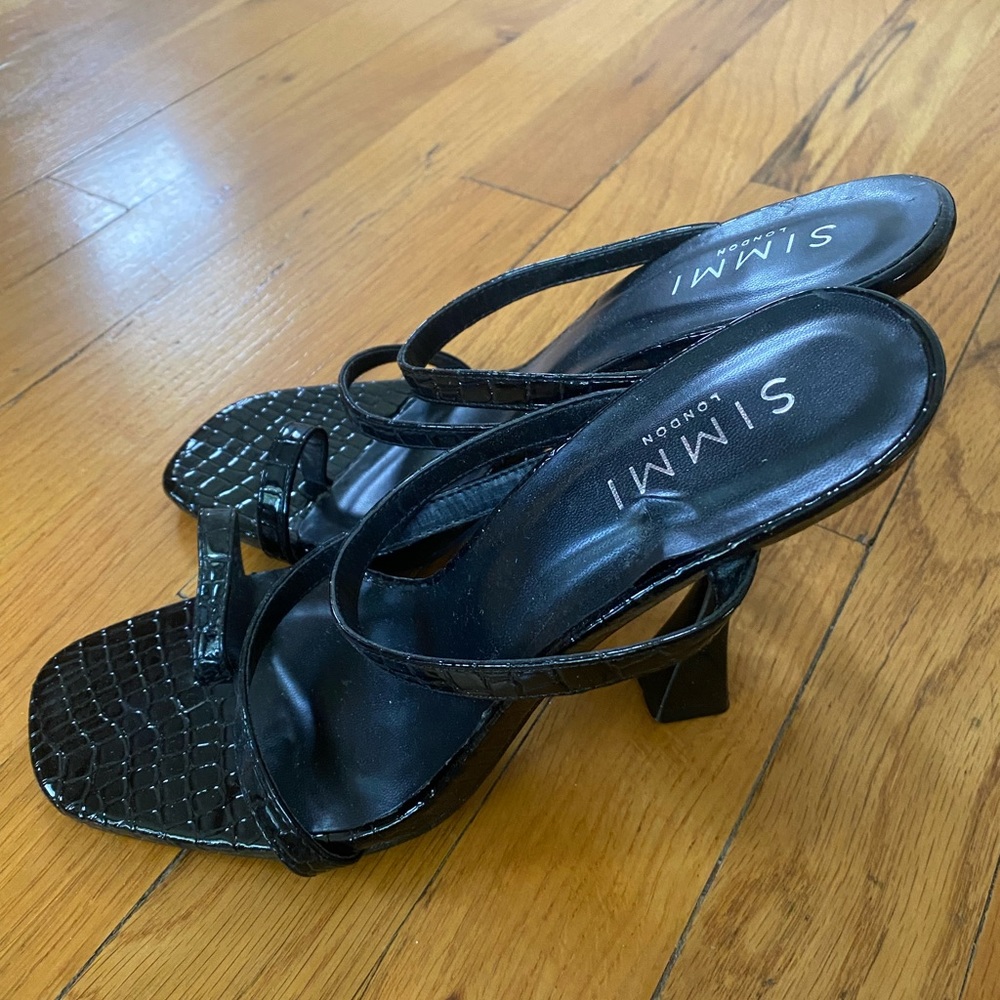 Simmi London black sandal heels